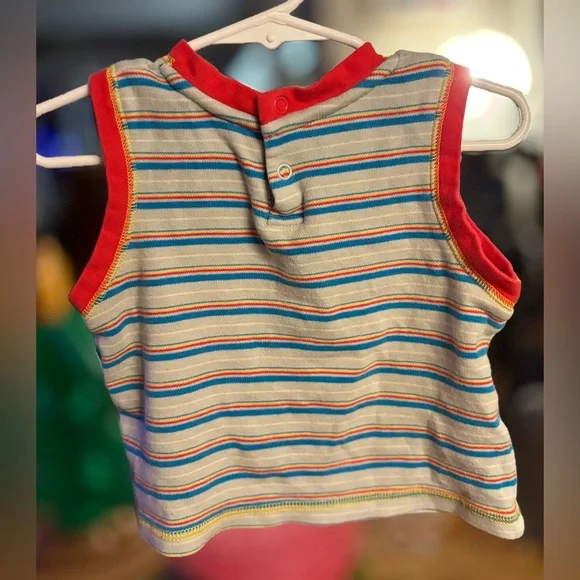 Striped Mickey Mouse Racing Tank Top - Picture 2 of 3